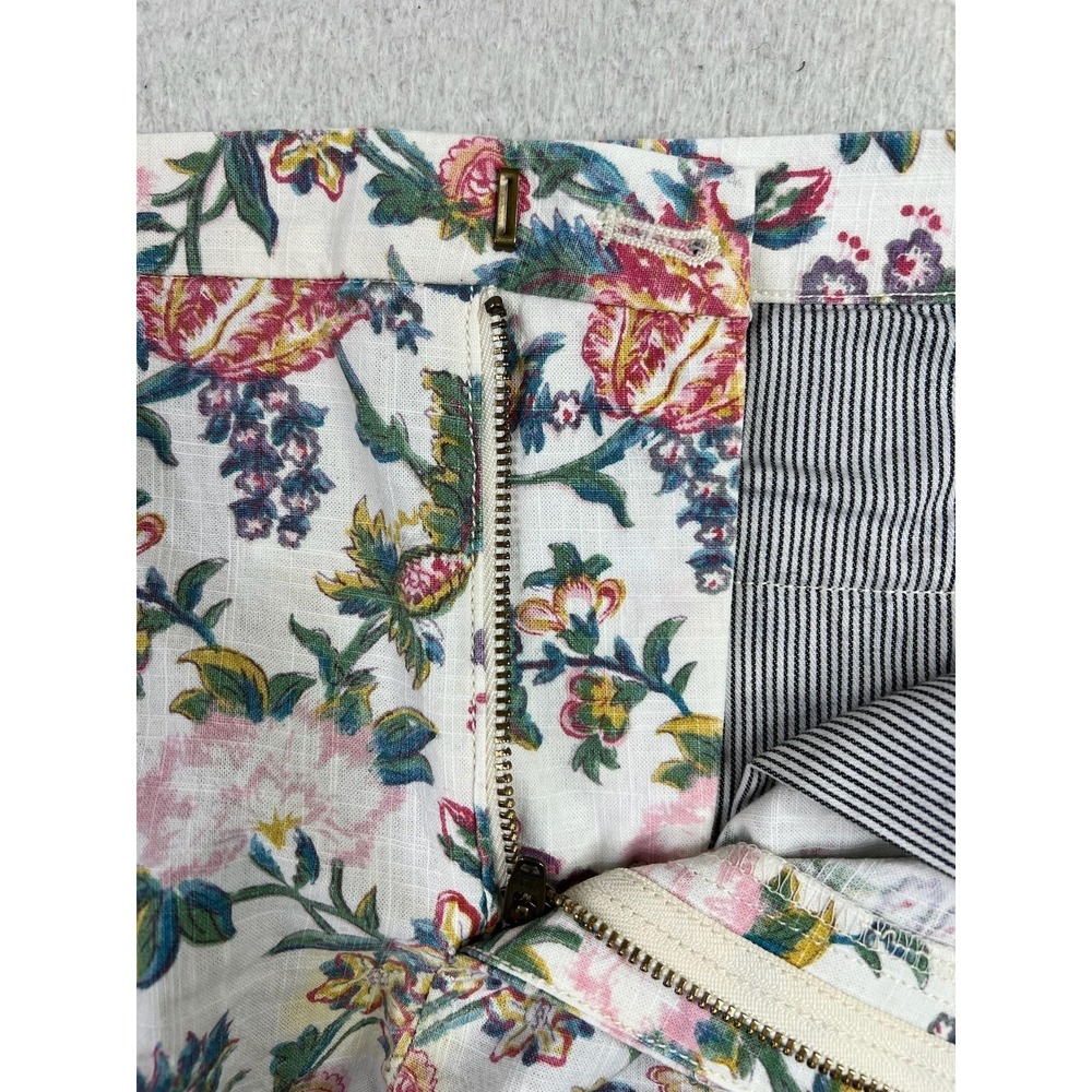 Madewell Chino Shorts Womens 8 Multicolor Floral Print Cotton 02275‎ Summer - Picture 3 of 12